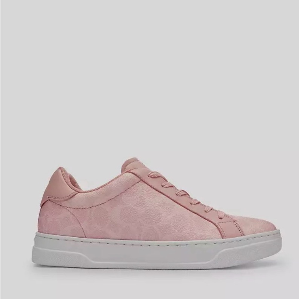 Coach Pink Canvas Sneakers
